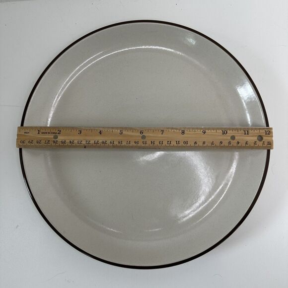 Vintage Midland Stoneware Elmwood 12" Chop Plate (Round Platter) - Picture 3 of 6